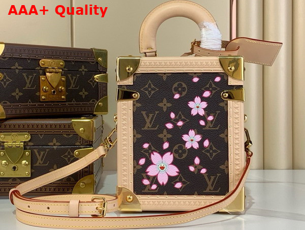 LV x TM Camera Box Sakura Brown Monogram Coated Canvas M14173 Replica