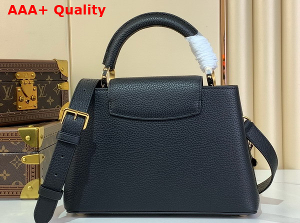LV x TM Capucines BB Handbag in Black Taurillon Leather Replica