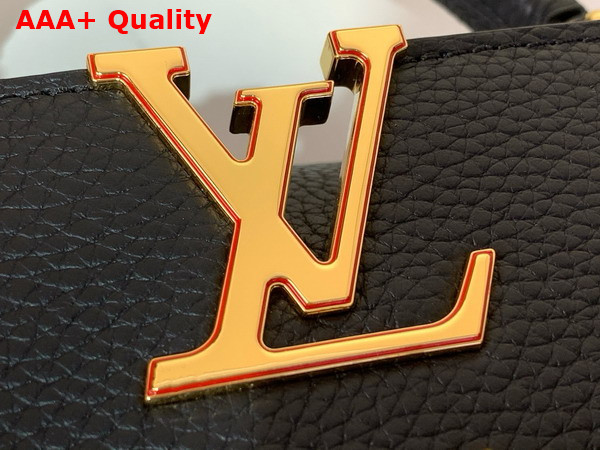 LV x TM Capucines BB Handbag in Black Taurillon Leather Replica