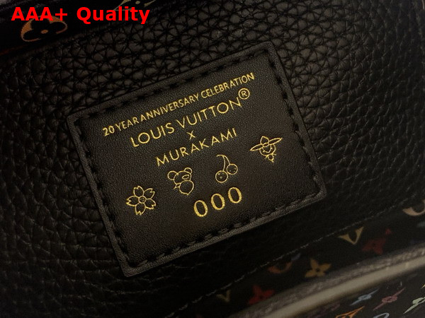 LV x TM Capucines BB Handbag in Black Taurillon Leather with Multicolor Monogram Trims Replica