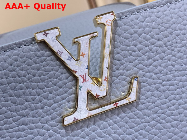 LV x TM Capucines BB Handbag in Sky Blue Taurillon Leather Replica