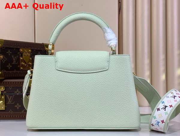 LV x TM Capucines BB Handbag in Vert Deau Green Taurillon Leather Replica