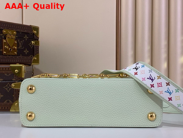 LV x TM Capucines BB Handbag in Vert Deau Green Taurillon Leather Replica