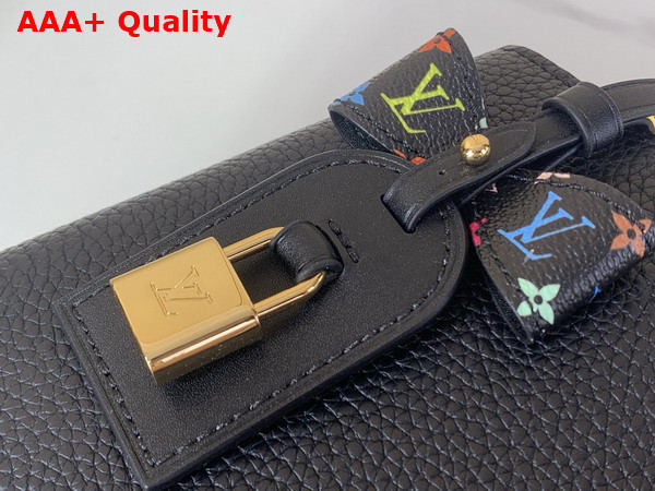 LV x TM Capucines MM Handbag in Black Taurillon Leather Replica