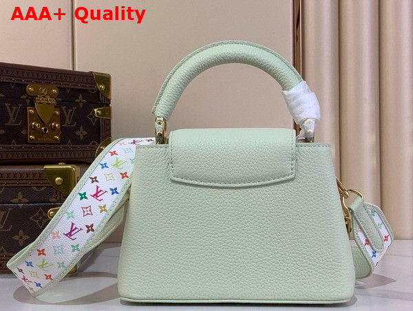 LV x TM Capucines Mini Handbag in Vert Deau Green Taurillon Leather M14101 Replica