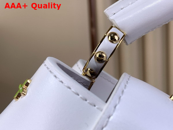 LV x TM Capucines Mini Multicolored Cowhide Leather and Metallic Studs M14165 Replica