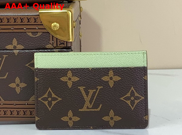 LV x TM Card Holder Sakura Brown Monogram Coated Canvas M13429 Replica