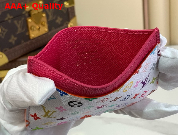 LV x TM Card Holder in Multicolored Monogram Coated Canvas M13403 Replica