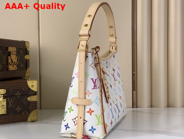 LV x TM Carryall East West Multicolor White Monogram Coated Canvas M27578 Replica