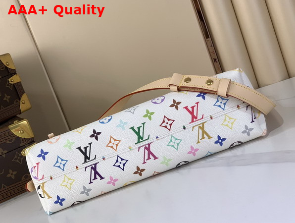 LV x TM Carryall East West Multicolor White Monogram Coated Canvas M27578 Replica