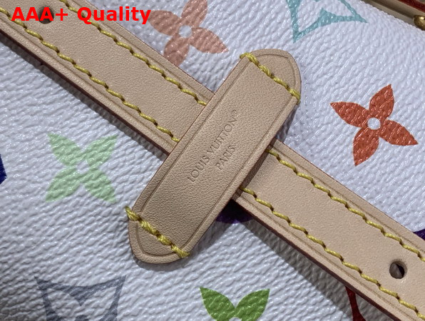 LV x TM Carryall East West Multicolor White Monogram Coated Canvas M27578 Replica