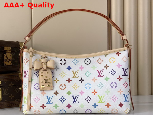 LV x TM Carryall East West Multicolor White Monogram Coated Canvas M27578 Replica