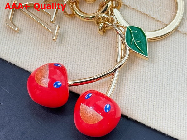 LV x TM Cerise Bag Charm in Gold Toned Metal M02476 Replica