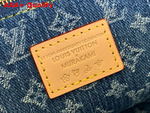 LV x TM Cosmetic Pouch GM in Monogram Cherry Denim M13893 Replica