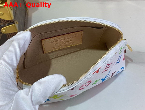 LV x TM Cosmetic Pouch PM in Multicolored Monogram Coated Canvas M13744 Replica