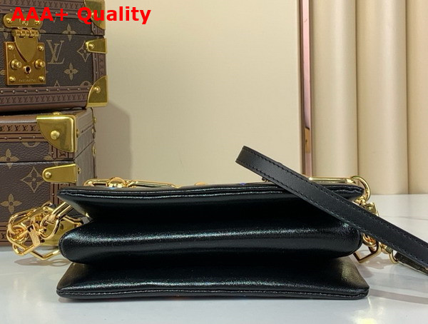 LV x TM Coussin BB Handbag in Black Multicolored Monogram Embossed Puffy Lambskin M13232 Replica