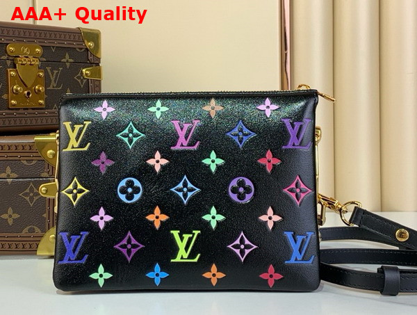 LV x TM Coussin BB Handbag in Black Multicolored Monogram Embossed Puffy Lambskin M13232 Replica