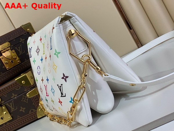LV x TM Coussin PM Handbag in Multicolored Monogram Embossed Puffy Lambskin M13233 Replica