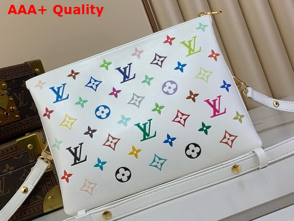 LV x TM Coussin PM Handbag in Multicolored Monogram Embossed Puffy Lambskin M13233 Replica