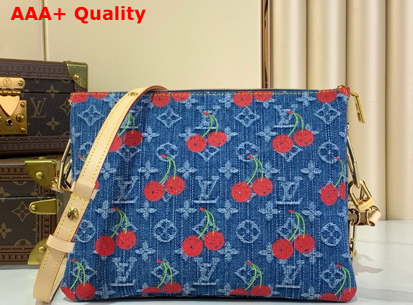 LV x TM Coussin PM in Monogram Cherry Denim M14978 Replica