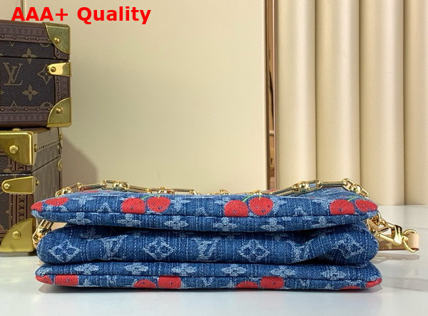 LV x TM Coussin PM in Monogram Cherry Denim M14978 Replica