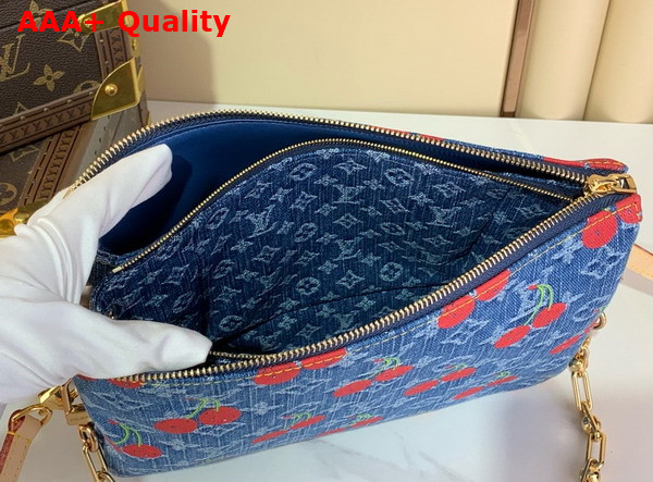 LV x TM Coussin PM in Monogram Cherry Denim M14978 Replica