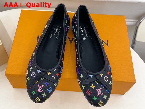 LV x TM Darling Ballerina in Black Monogram Multicolore Canvas 1AJLTD Replica
