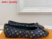 LV x TM Darling Ballerina in Black Monogram Multicolore Canvas 1AJLTD Replica