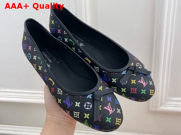 LV x TM Darling Ballerina in Black Monogram Multicolore Canvas 1AJLTD Replica