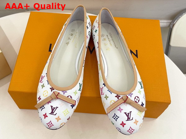 LV x TM Darling Ballerina in White Monogram Multicolore Canvas 1AJQVE Replica