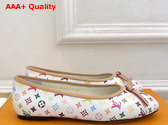 LV x TM Darling Ballerina in White Monogram Multicolore Canvas 1AJQVE Replica