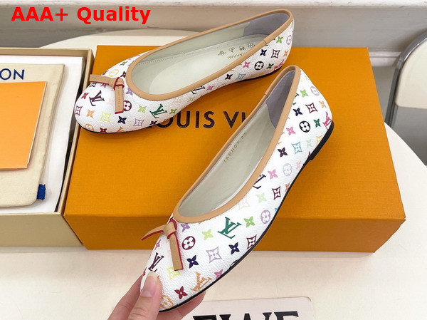 LV x TM Darling Ballerina in White Monogram Multicolore Canvas 1AJQVE Replica