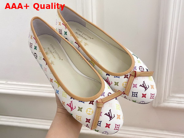 LV x TM Darling Ballerina in White Monogram Multicolore Canvas 1AJQVE Replica
