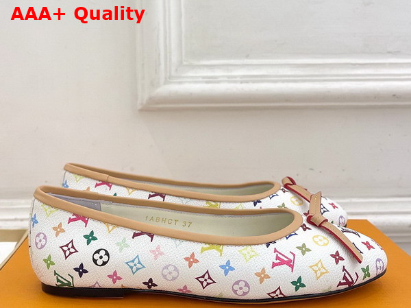 LV x TM Darling Ballerina in White Monogram Multicolore Canvas 1AJQVE Replica