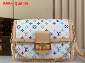 LV x TM Dauphine Soft GM Handbag in Multicolored Monogram Canvas M13255 Replica