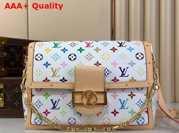 LV x TM Dauphine Soft GM Handbag in Multicolored Monogram Canvas M13255 Replica