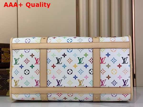LV x TM Dog Bag in White Multicolored Monogram Coated Canvas M13741 Replica