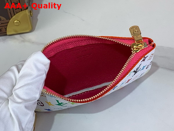 LV x TM Key Pouch in Multicolored Monogram Coated Canvas Replica