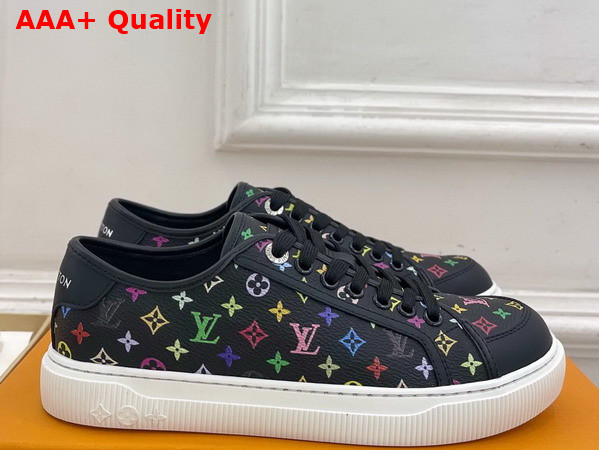 LV x TM LV Lagoon Sneaker in Black Monogram Multicolore Canvas Replica