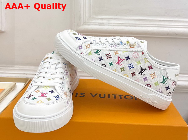 LV x TM LV Lagoon Sneaker in White Monogram Multicolore Canvas 1AJKBL Replica