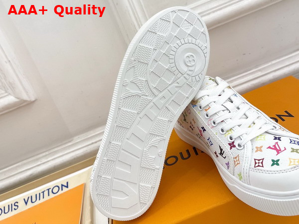 LV x TM LV Lagoon Sneaker in White Monogram Multicolore Canvas 1AJKBL Replica