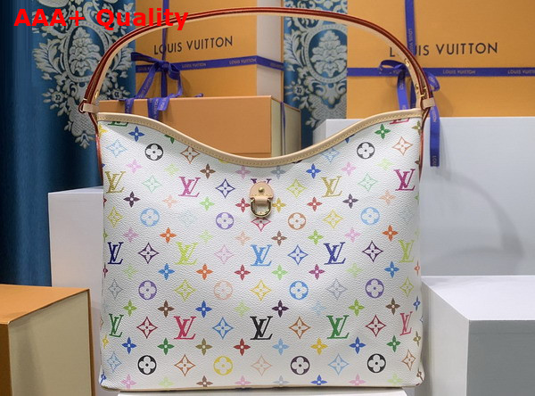 LV x TM Lineup Handbag Multicolor White Coated Canvas M27582 Replica