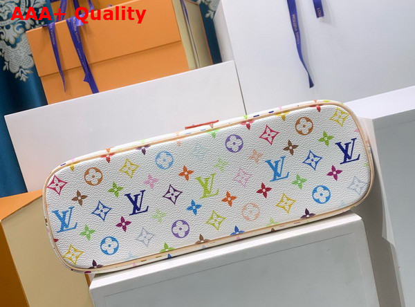 LV x TM Lineup Handbag Multicolor White Coated Canvas M27582 Replica