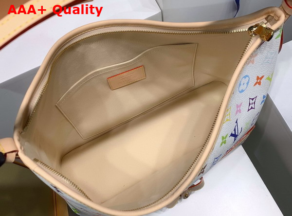 LV x TM Lineup Handbag Multicolor White Coated Canvas M27582 Replica