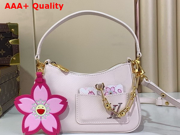 LV x TM Marellini Handbag Cheeky Pink Epi Grained Cowhide Leather M13101 Replica
