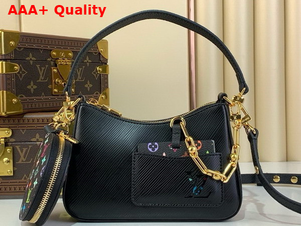 LV x TM Marellini Handbag in Black Epi Leather M13099 Replica