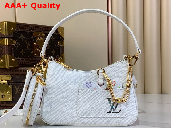LV x TM Marellini Handbag in White Epi Leather M13100 Replica