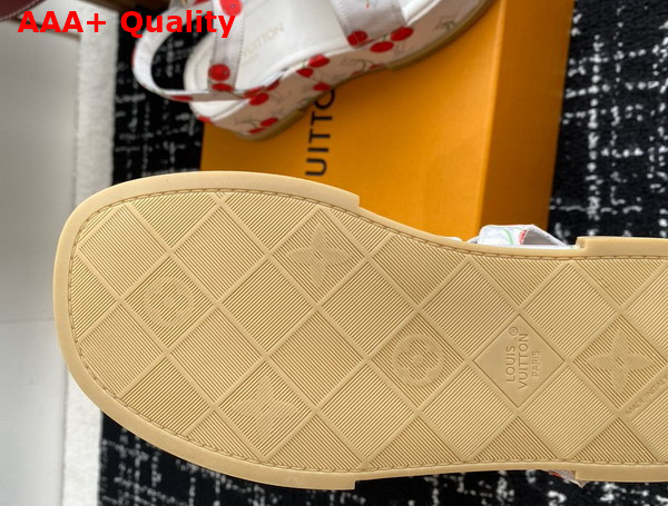LV x TM Maya Platform Sandal in Monogram Cherry Coated Canvas 1AHNSL Replica