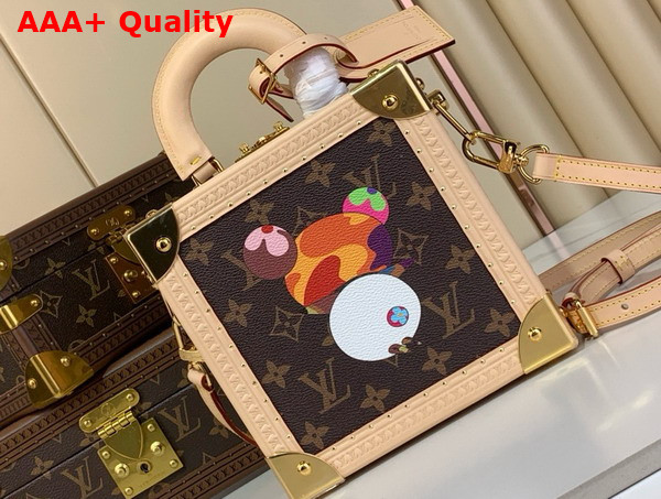LV x TM Mini Square Trunk in Monogram Coated Canvas M13127 Replica