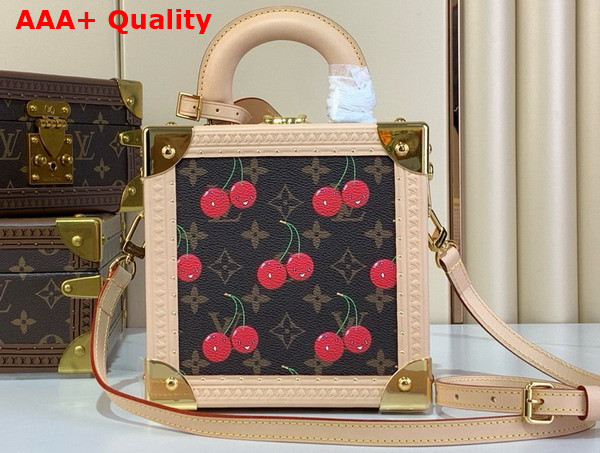 LV x TM Mini Square Trunk in Monogram Coated Canvas M14040 Replica
